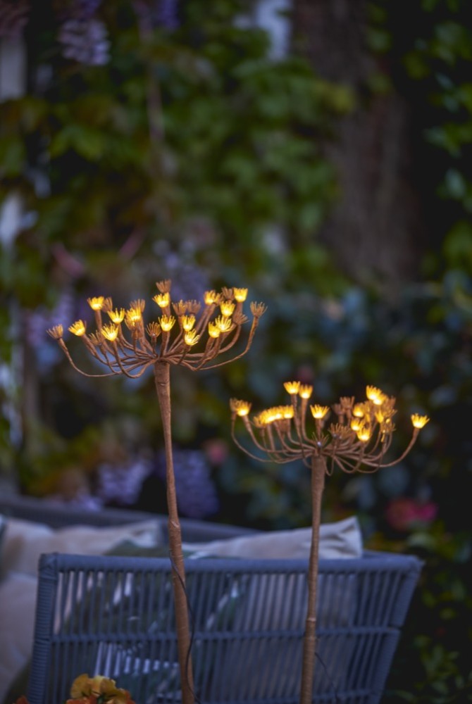 Solar powered online allium lights